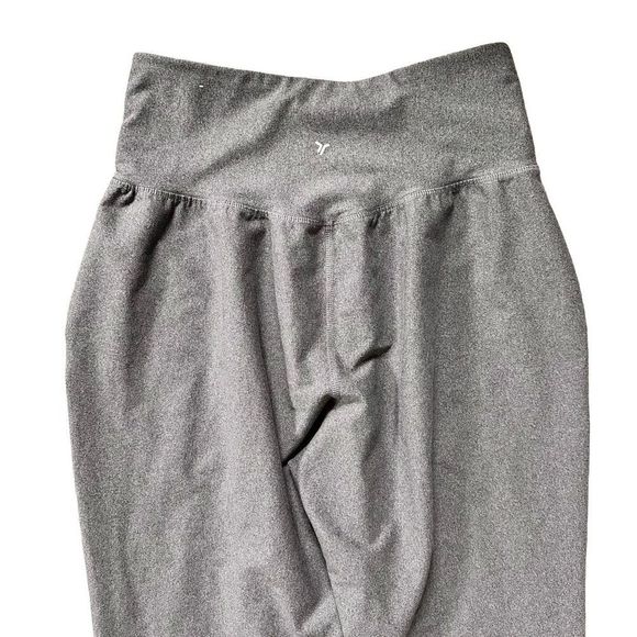Old Navy Active Powersoft Go-Dry Heather Gray High Rise Legging Joggers Medium - Picture 4 of 11